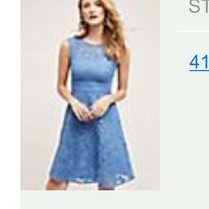 Worn once ANTHRO light blue small dress